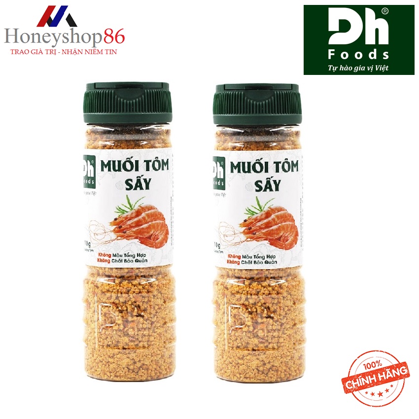 Com bo2 hũ muối tôm sấy dh foods 110g dhmtn95 honeyshop86