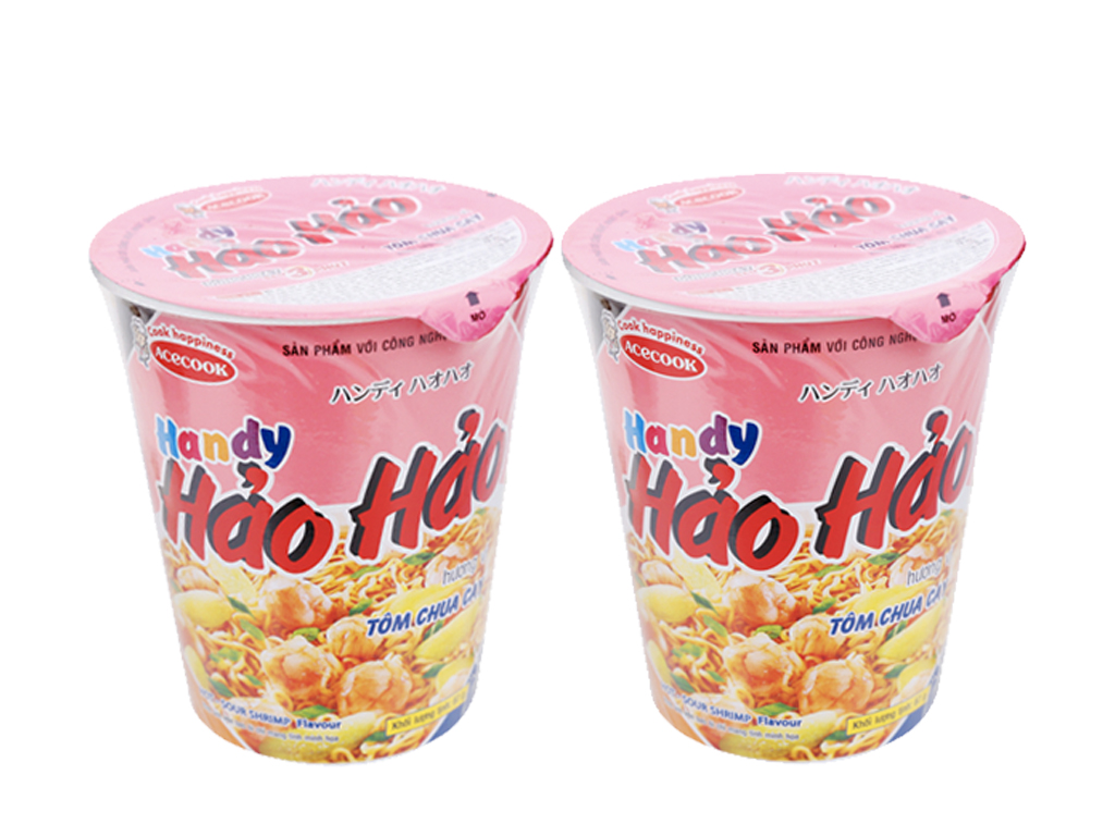 Combo 2 ly mì Handy Hảo Hảo tôm chua cay 67g