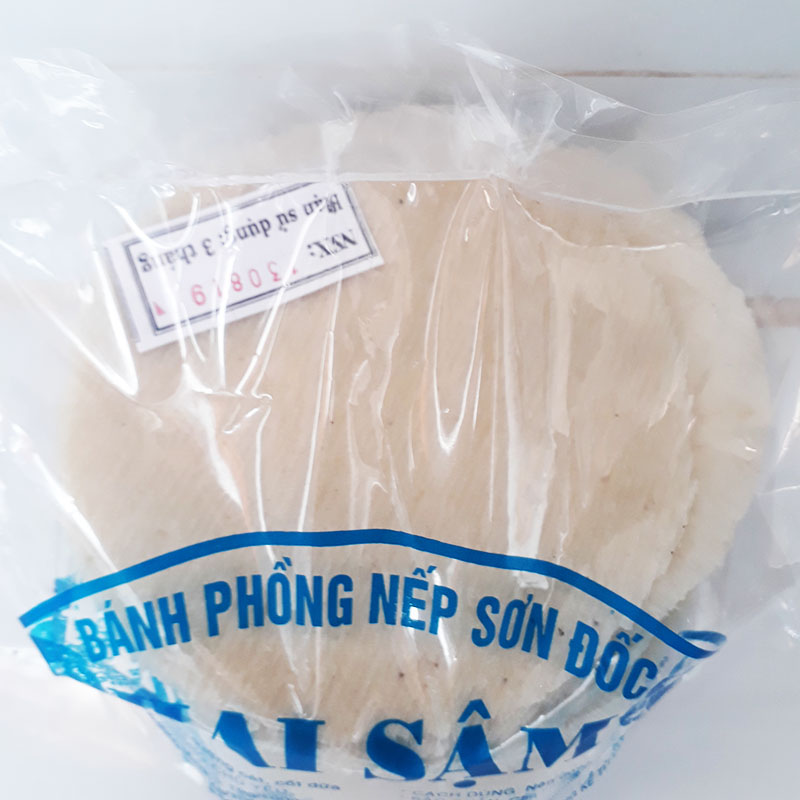 Bánh phồng nếp gói xôi 100 cái chưa nướng