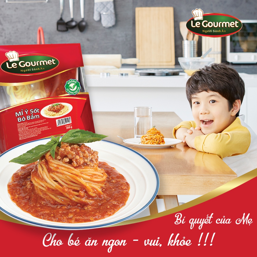 Mì ý sốt bò bằm Le Gourmet