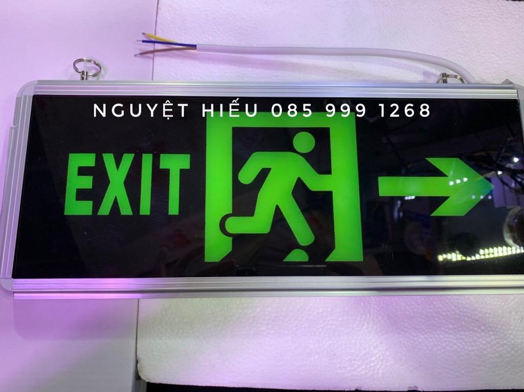 Biển báo lối thoát exit đèn led 2 mặt