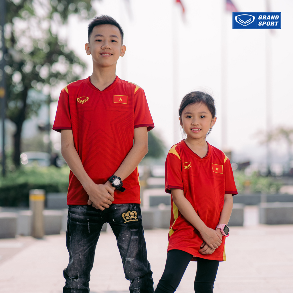 Áo Thi Đấu Đội Tuyển Việt Nam 2021 Trẻ Em Grand Sport