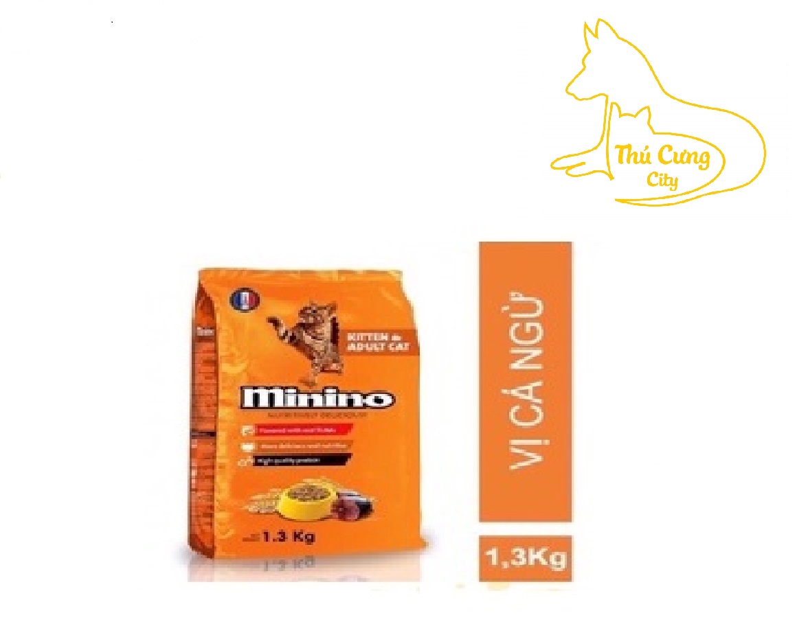 Thức ăn cho mèo minino 1,3kg - 480g , gói siêu tiết kiệm