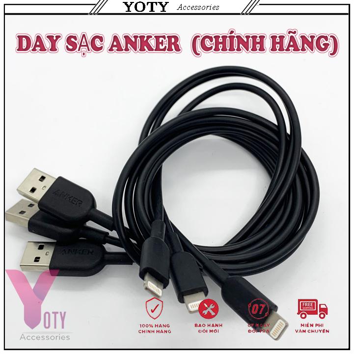 Cáp Sạc IPHONE ANKER Powerline II Lightning (CHÍNH HÃNG) - Chứng Nhận Apple MFi - Siêu Bền,Siêu Nhanh - Dây Sạc IP Anker