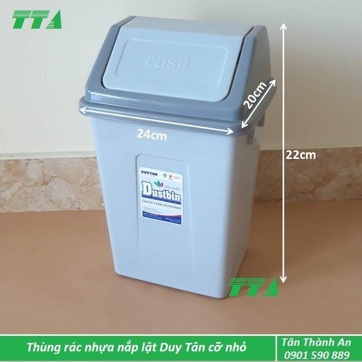 Thùng rác nhựa Duy Tân nắp lật cỡ nhỏ