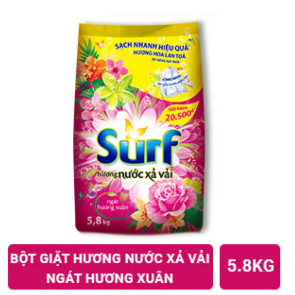 Bột giặt Surf hương Nước xả vải 5.8kg