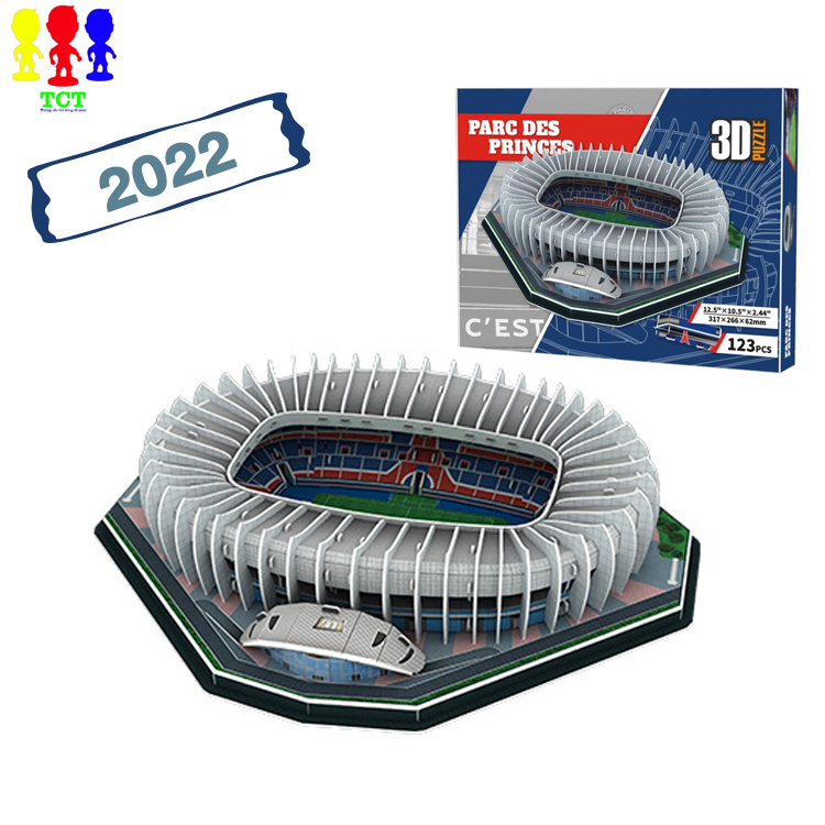 Đồ chơi lắp ráp gỗ 3D Mô hình Sân Vận động Santiago Bernabéu Real Madrid   Tặng kèm đèn LED USB trang trí  Lazadavn