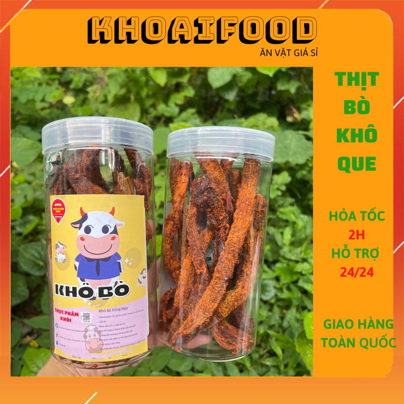 Khô bò que hồng ngự - thịt khô bò tiện lợi
