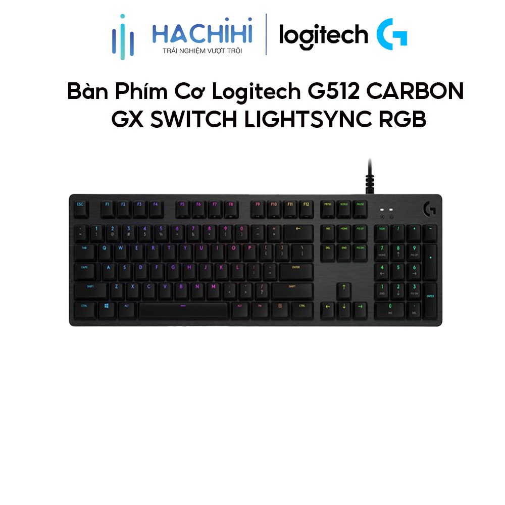 Bàn Phím Cơ Logitech G512 CARBON GX SWITCH LIGHTSYNC RGB