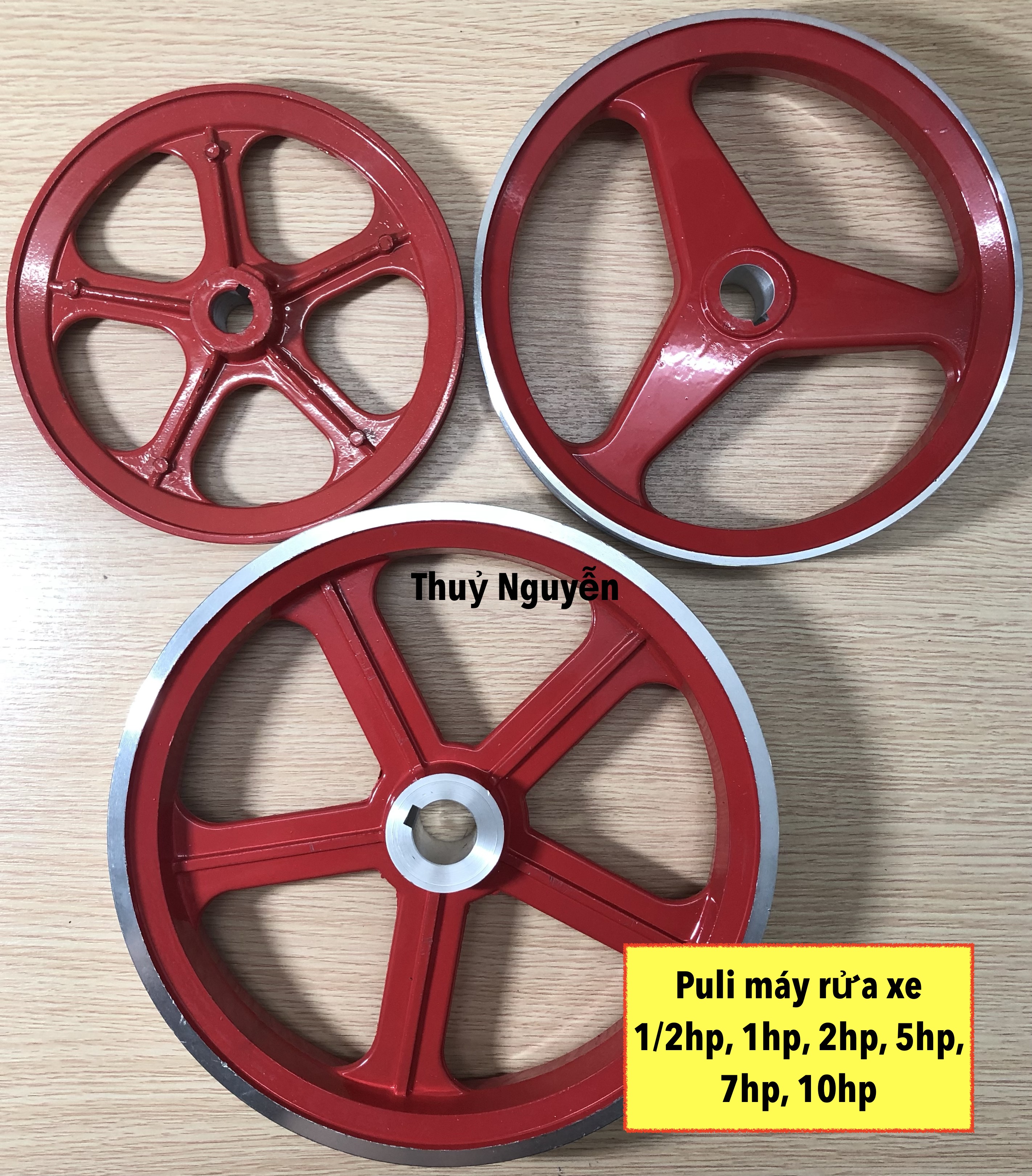 Puli máy rửa xe 1/2hp, 1hp, 2hp, 5hp, 7hp, 10hp