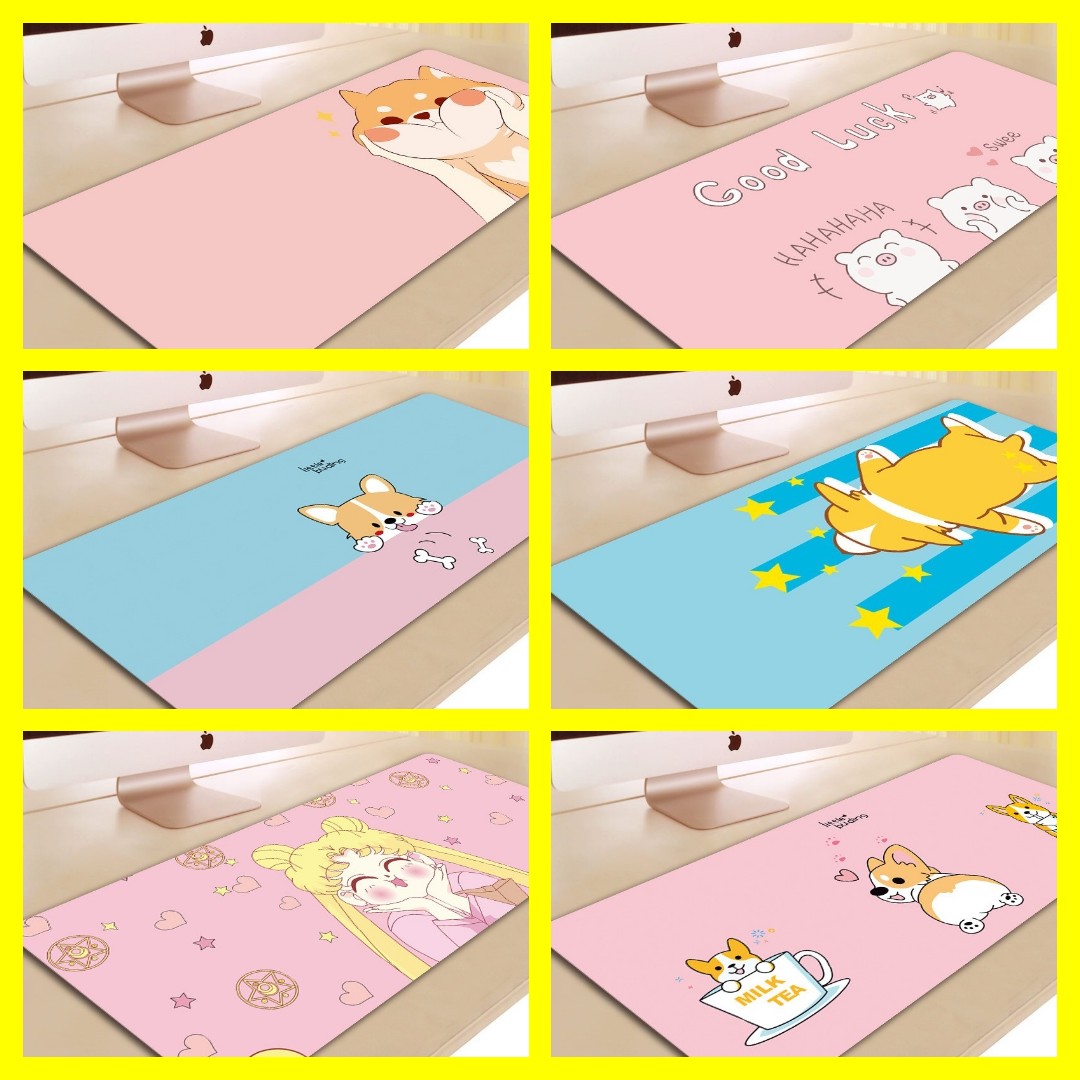 [HCM][CHỐNG NƯỚC] Miếng lót chuột bàn di chuột pad chuột chơi game dễ thương với nhiều mẫu tự chọn 80x30 cm