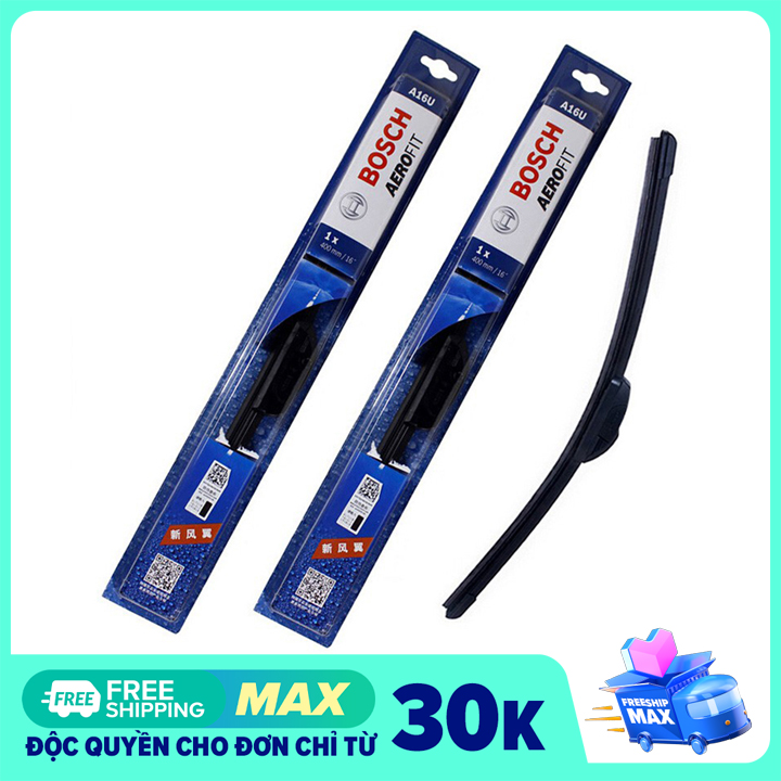 Gạt mưa silicon Bocsh AeroFit, đủ size 14"-26", Tặng 03 viên sủi rửa kính khi mua bộ 2 cần gạt mưa ô tô.. Bảo hành 3 tháng