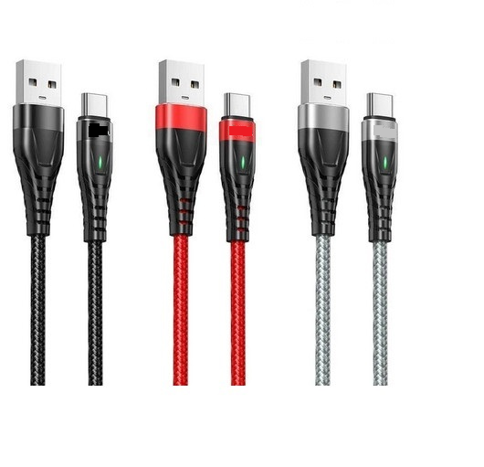 Cáp sạc nhanh hc me3 cổng ln/type c/micro usb siêu tiện lợi sử dụng cho điện thoại 1m/2m-at