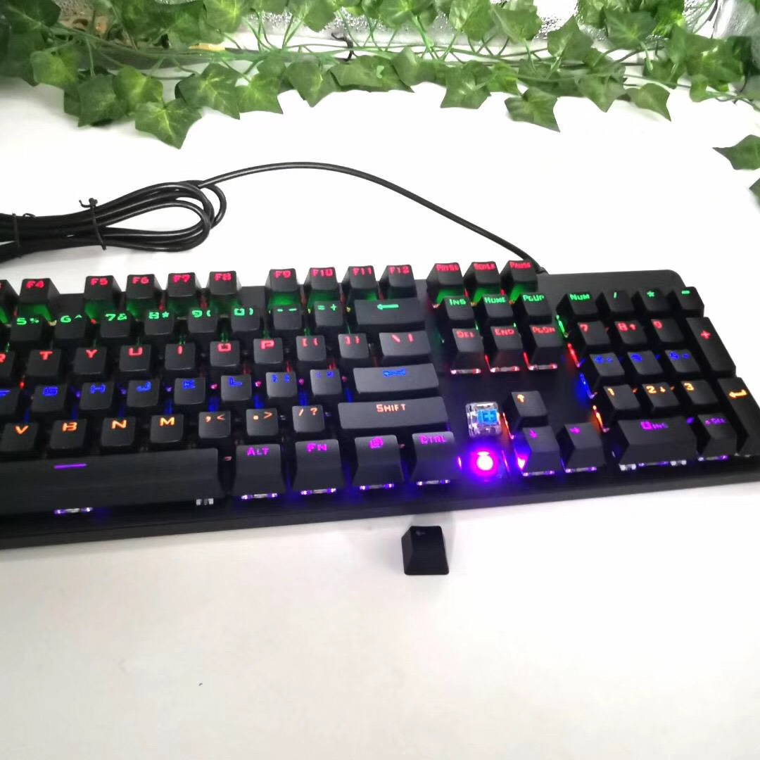 Bàn phím cơ Dragon a01 + Tặng đế kê tay + Tặng 2 nút switch blue