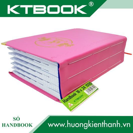 SỔ BÌA DA CAO CẤP HANDBOOK DÀI 1500 TRANG Cắt Góc và May Gáy