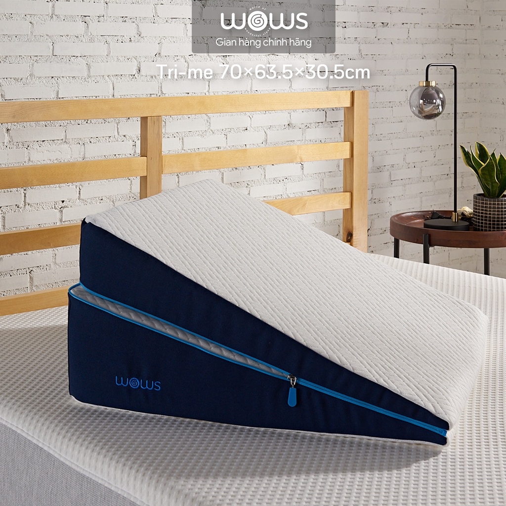 Gối chêm, gối tựa wows tri-me wedge pillow 70x63.5cm 1 cái