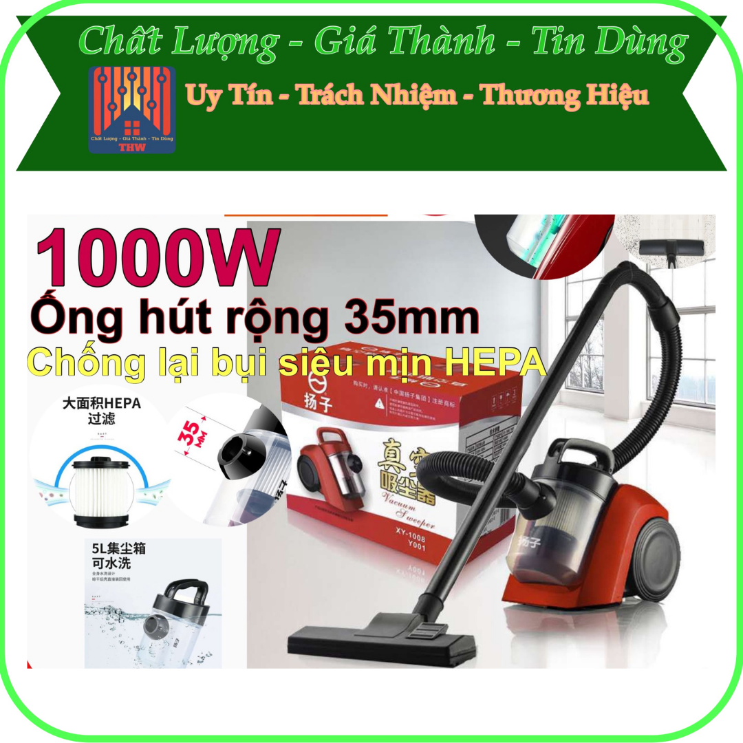 Máy Hút Bụi Công suất lớn 1000w. Gọn gàng di chuyển dễ dàng. Vệ sinh nhanh gọn. Bảo hành chính hãng. 1 tháng 1 đổi 1. Chi nhánh hà nội và sài gòn.