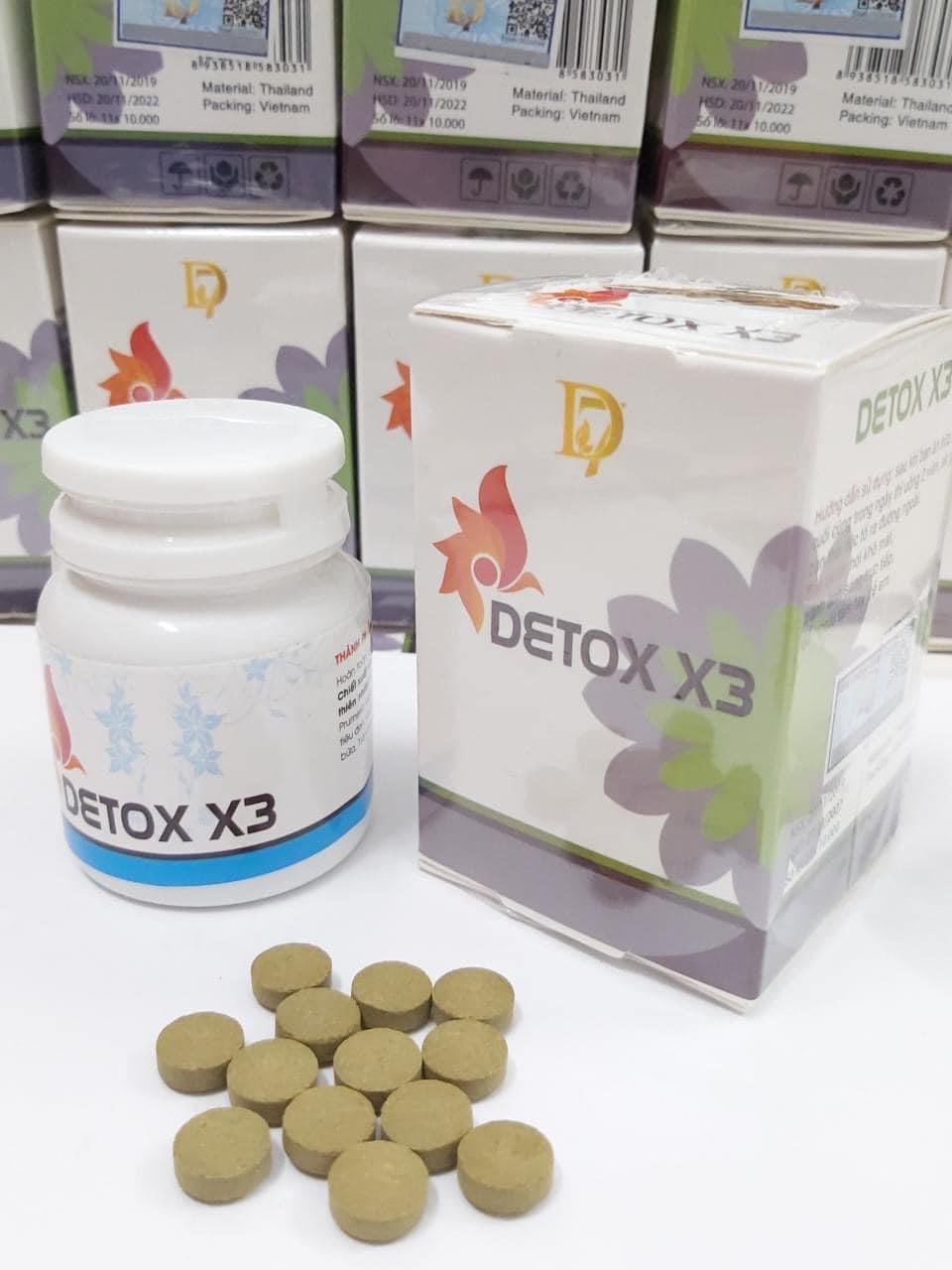Giảm cân Detox x3 Thải Độc Giảm mỡ bụng