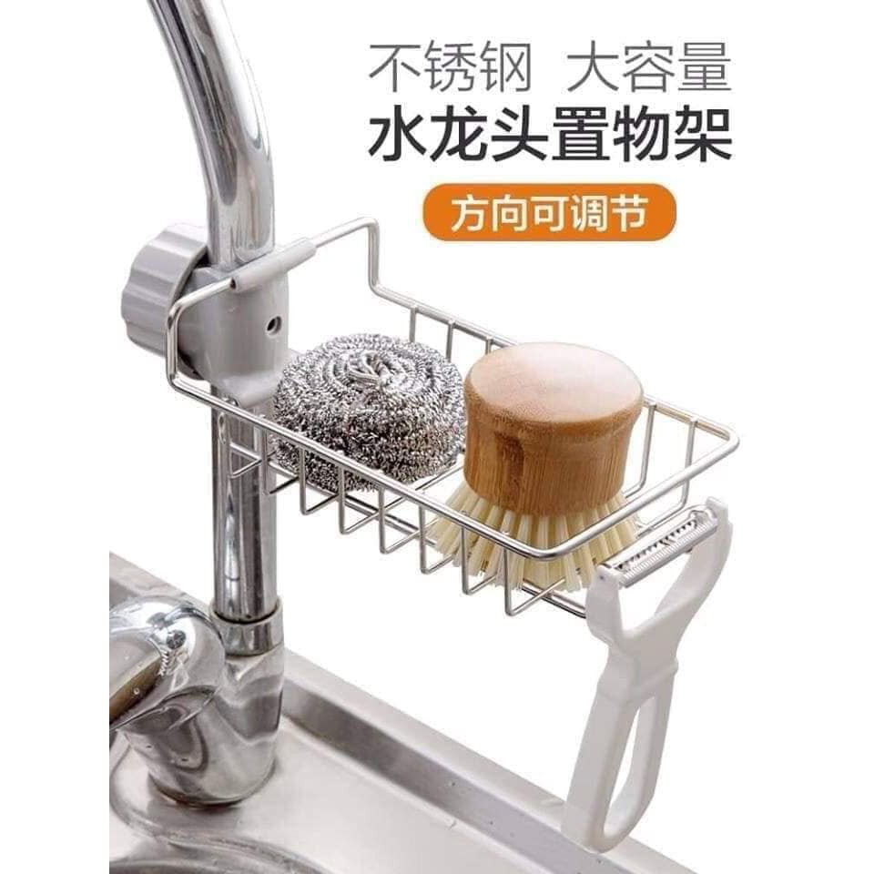 Gía để giẻ rửa bát bằng inox.