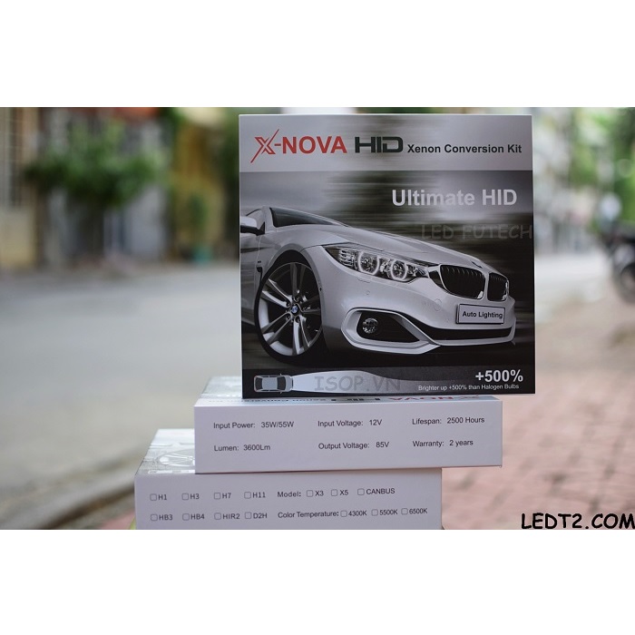 X-nova hid xenon conversion kit 35w tăng sáng +350%