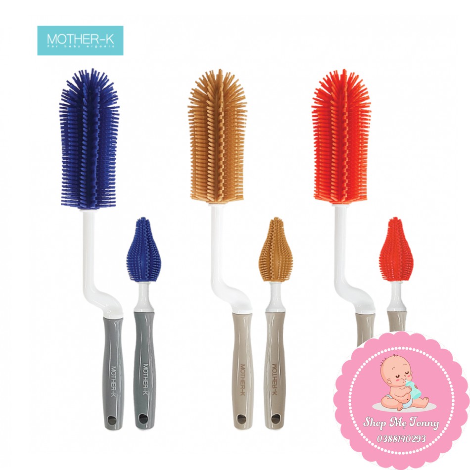 Bộ Cọ Rửa Bình Sữa Silicone MOTHER-K