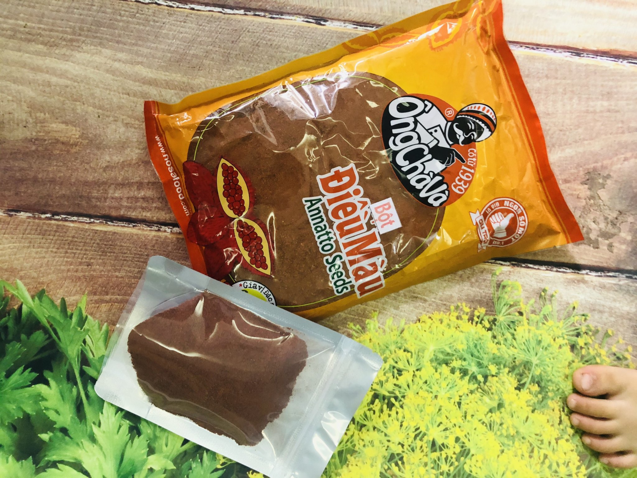 Gói 50g bột điều màu Ông Chà Và_minhnhatfood