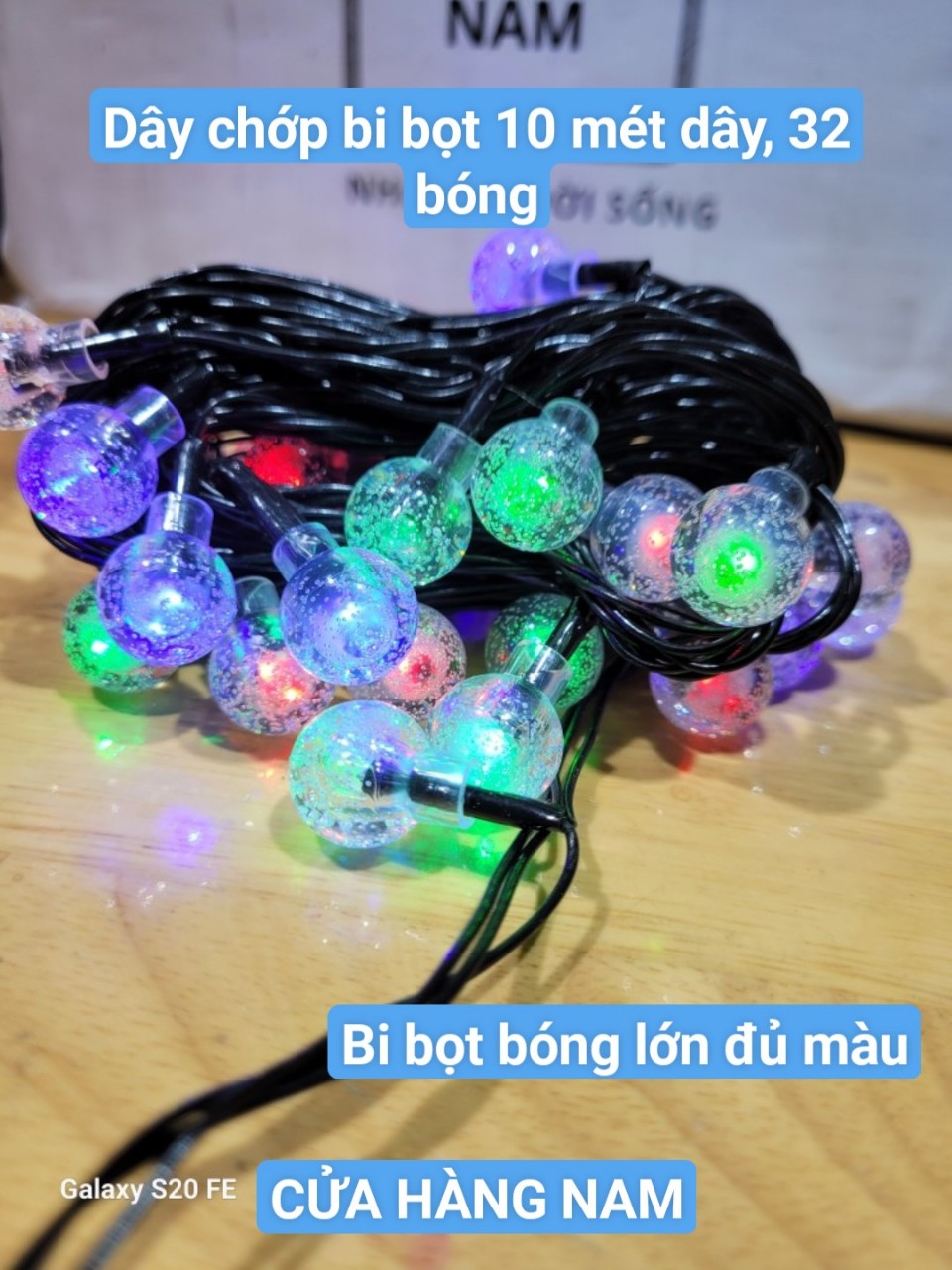 Đèn chớp trang trí tết, noel mẫu mới năm 2024, 1 dây đèn chớp đủ màu 32 bóng lớn dây dài 10 mét, chớp nháy .Dây đèn trang trí tết noel, decor phòng ngủ phòng khách quán cafe , đèn trang trí hàng cao cấp, bóng lớn đẹp, chớp