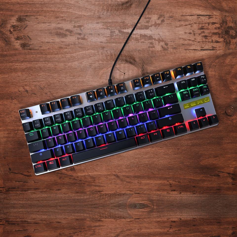 Bàn phím zero tkl led rainbow