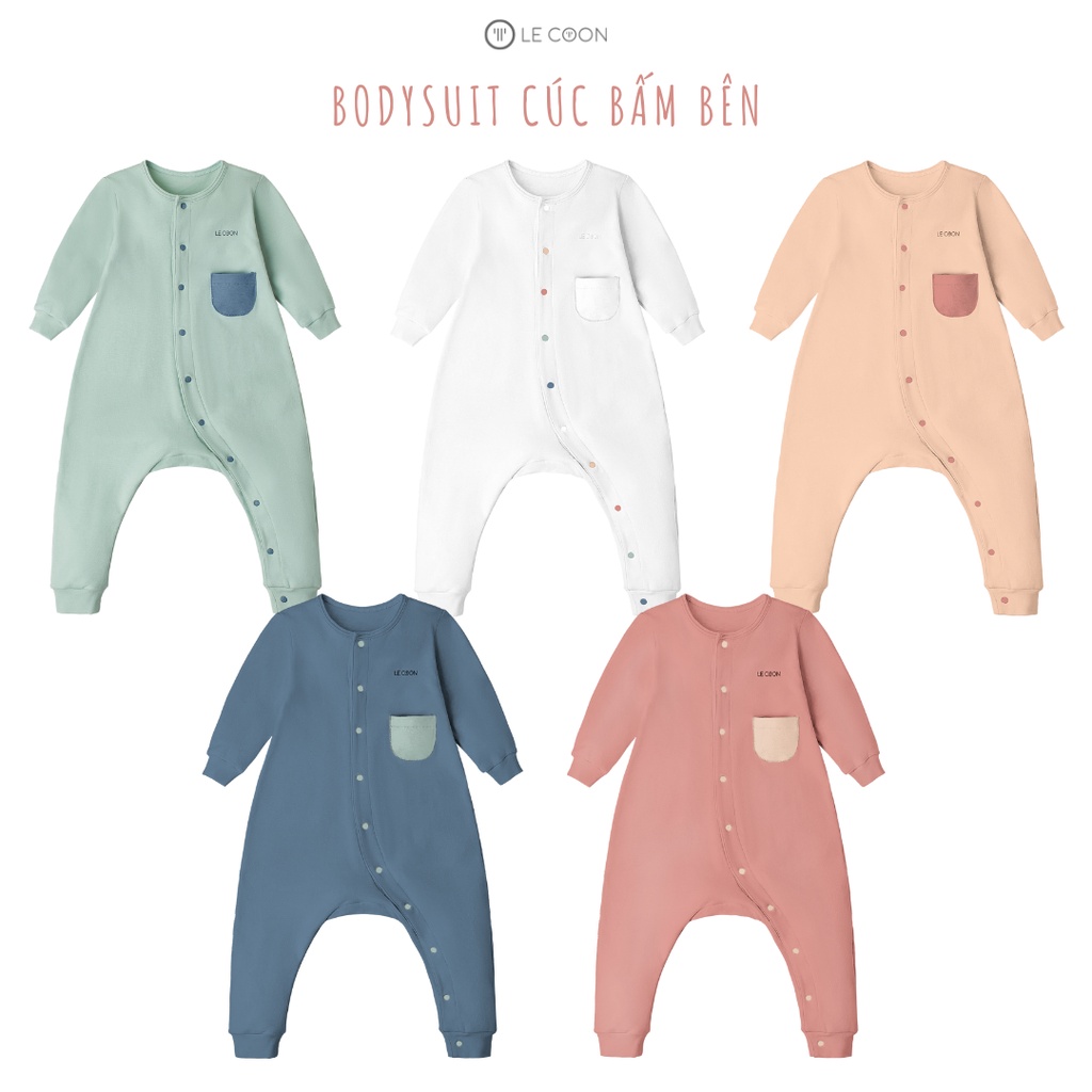 LE COON | Bodysuit Cúc Bấm Bên| COMFY | 0-3 tuổi