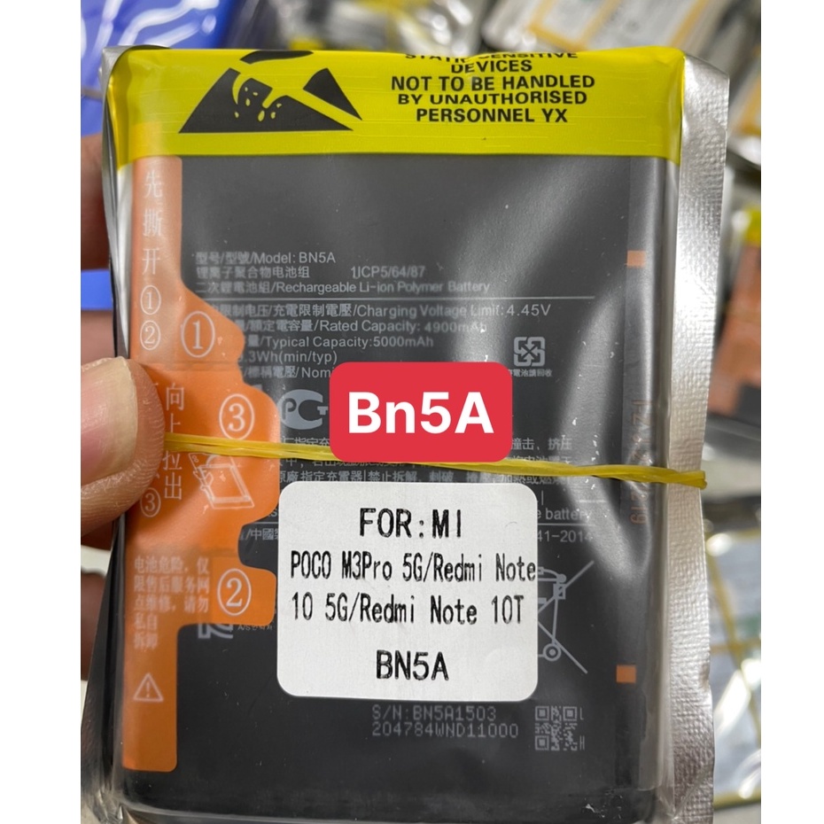 Pin xiaomi bn5a - xiaomi redmi note 10 dung lượng chuẩn bảo hành 1 đổi 1