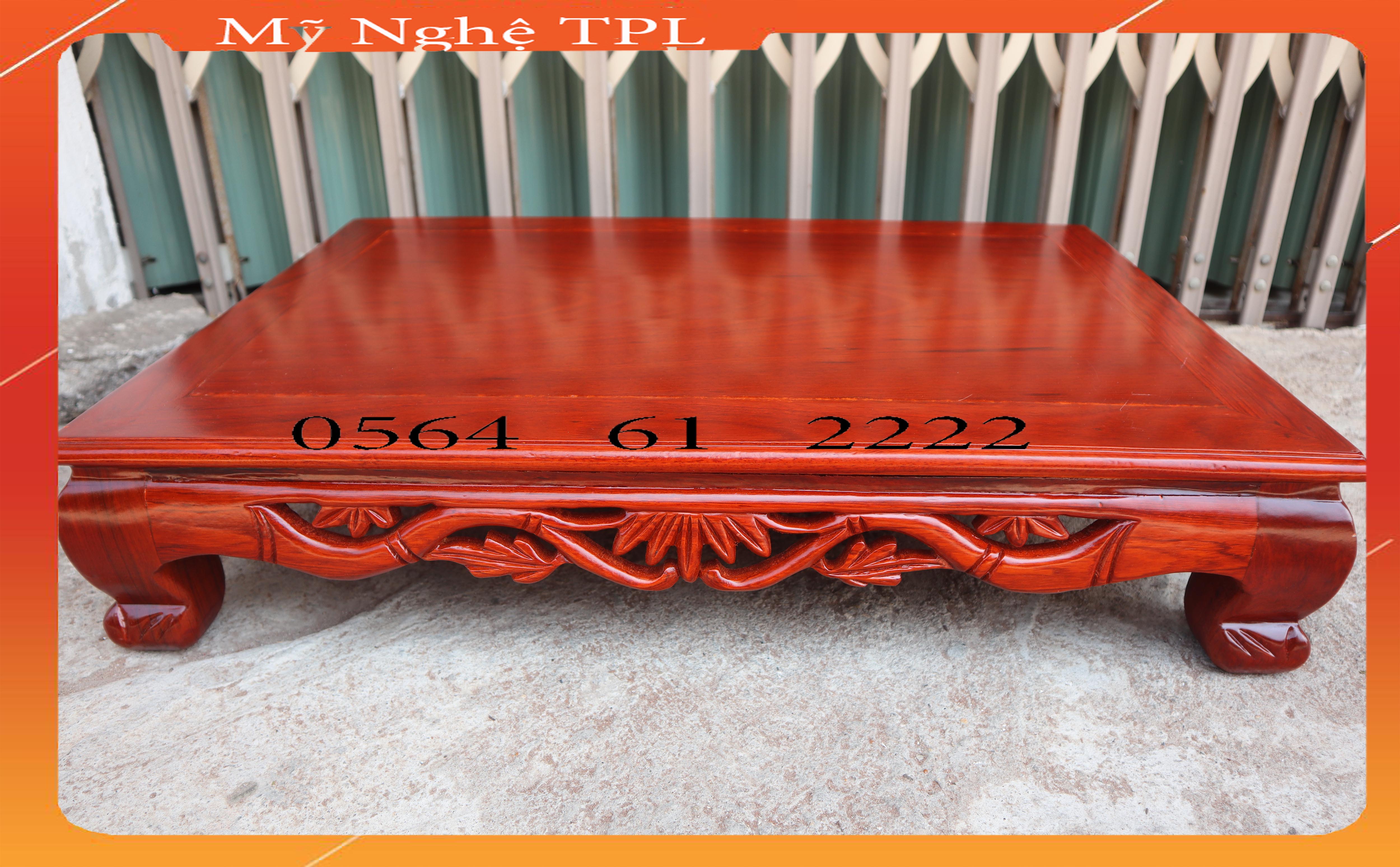 Bàn Osin Đục Trúc Trơn Dài 60cm rộng 40 Cao 12cm