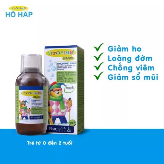 Siro giảm ho Brocamil Fitobimbi