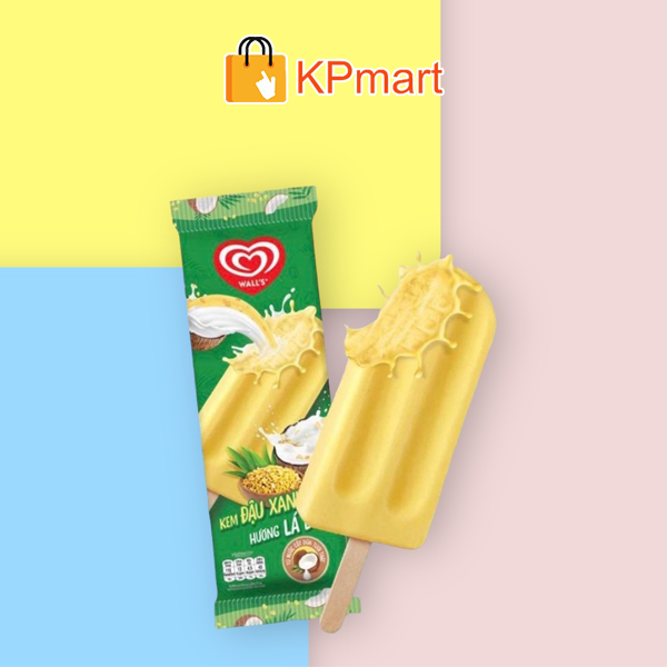 Kem vị đậu xanh dừa lá dứa Wall's 60ML