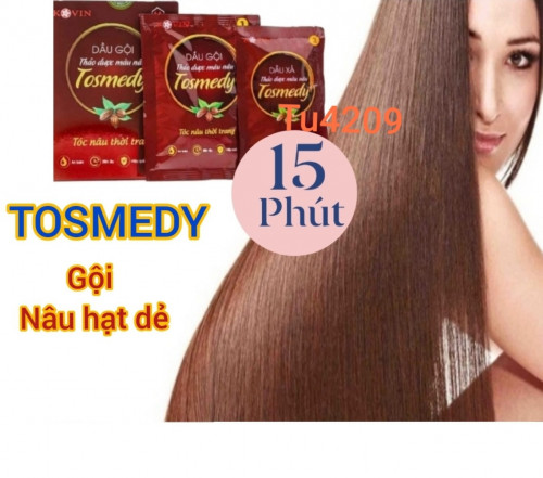 1 dầu gội nhuộm thảo dược màu nâu hạt dẻ (tặng 1 gói xả, 1 bao tay) 40ml