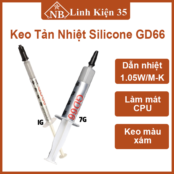 Keo tản nhiệt silicone gd66 1gam /7 gam