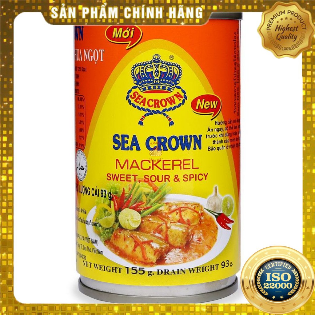 Cá Nục Sốt Ớt Chua Ngọt Seacrown Lon 155G-