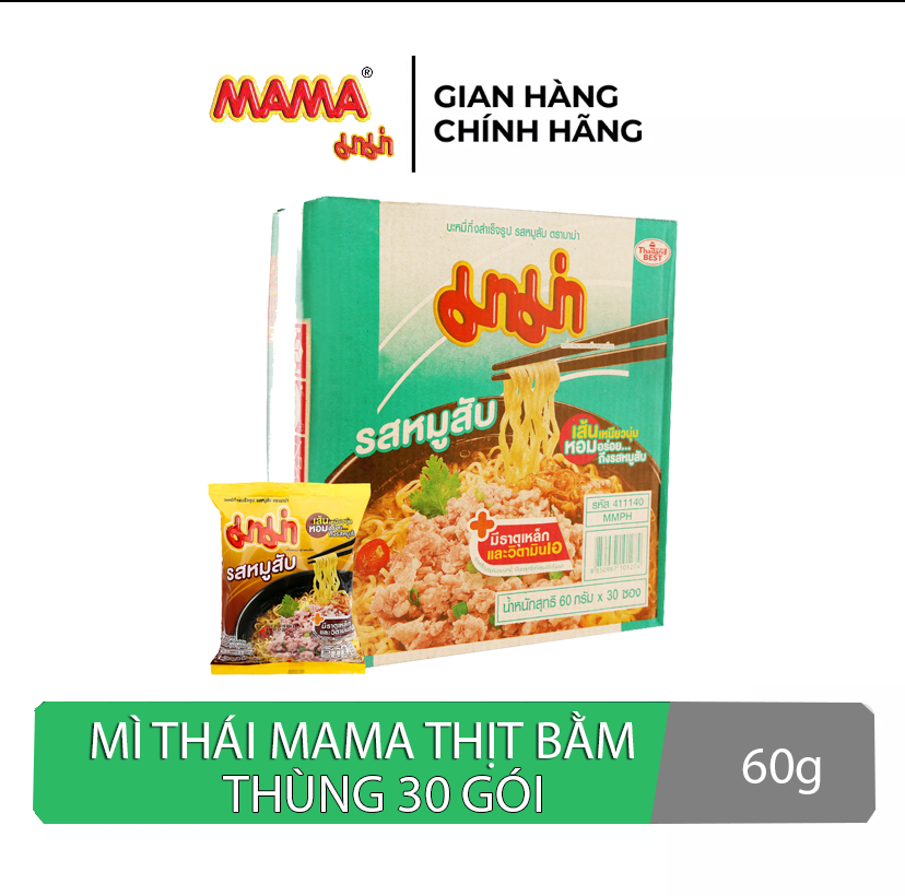 Mì Thái Lan Mama vị thịt bằm loại 60g