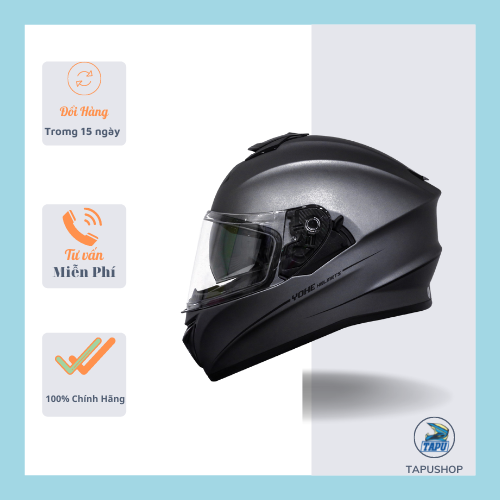[CHÍNH HÃNG] MŨ BẢO HIỂM FULLFACE YOHE 981 XÁM