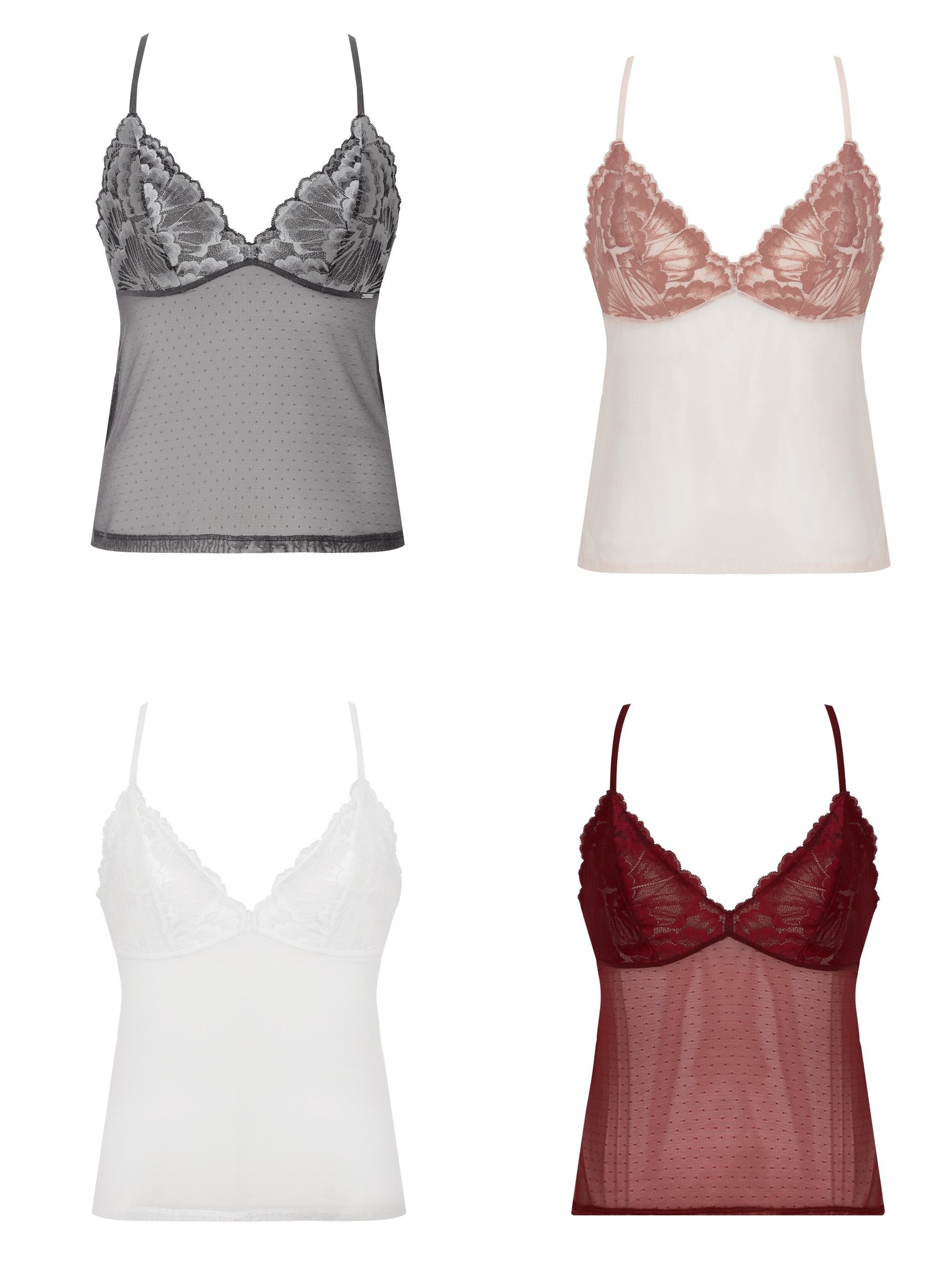 [FREESHIP - 100% HÀNG CHÍNH HÃNG] Áo top, áo 2 dây ren nữ Corele V. T025A sexy quyến rũ (Đỏ - Hồng phấn - Trắng - Xám đậm)