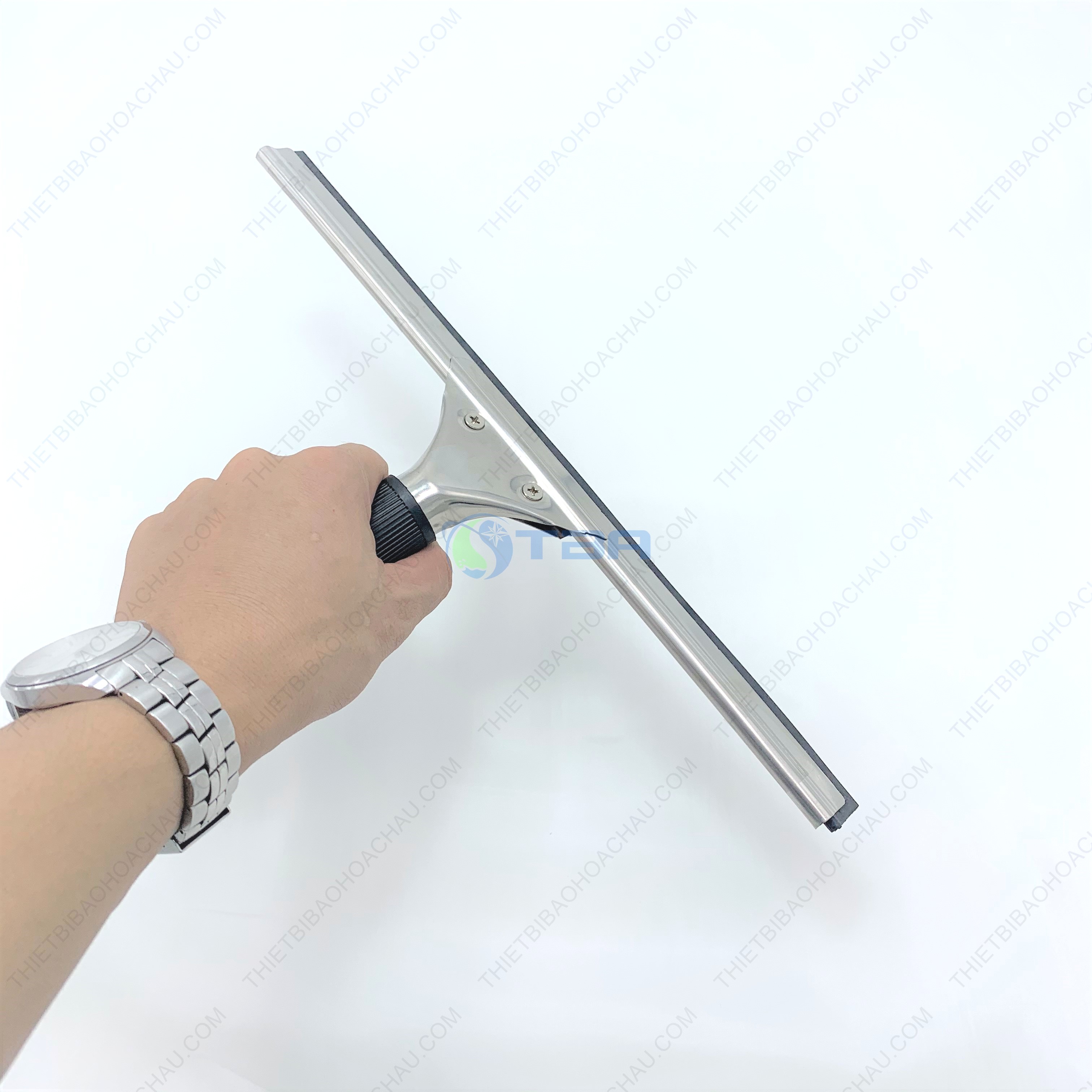 Tay gạt nước kính 45cm cao cấp inox đầu gạt cao su, nhập khẩu