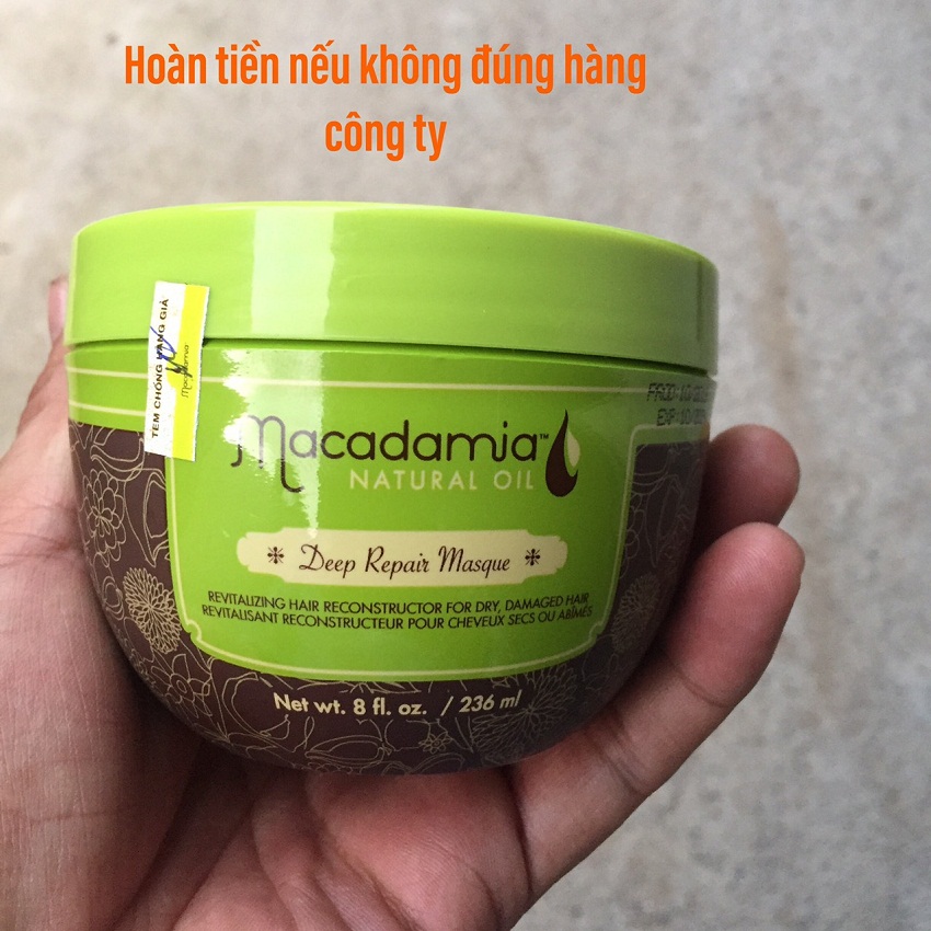 Kem hấp tái tạo tóc Macadamia Deep Repair Masque USA 236ml