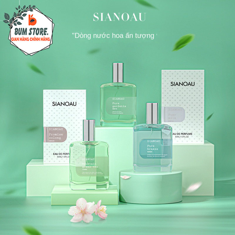  Nước Hoa Thơm SIANOAU 30ml 6 Mùi Lâu Phai Chai Thủy Tinh Trong Suốt Nước Hoa Lưu Hương Lâu Unisex Tươi Mát Ngọt Ngào 