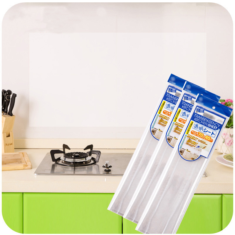 Decal trong suốt dán bếp chống dơ văng mỡ