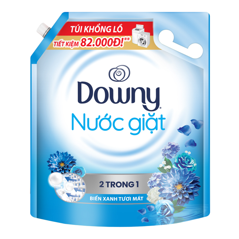 - Nước giặt Downy biển xanh tươi mát túi 3,05kg