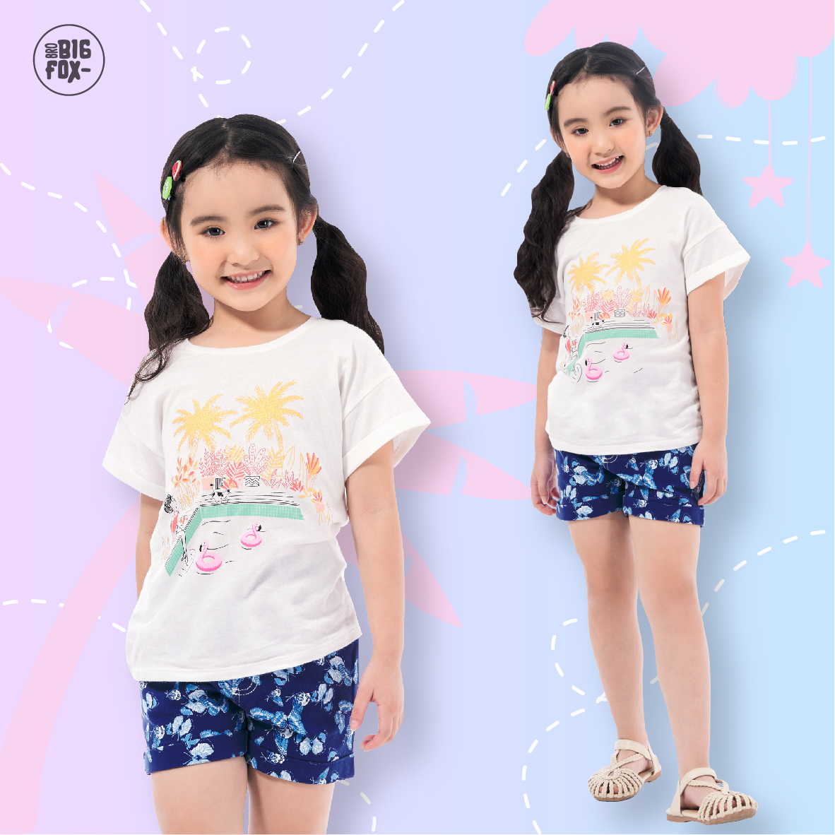 Áo Thun Cộc Tay Cho Bé Gái Tới Size Đại Chất Cotton Áo Phông Trẻ Em Cộc Tay In Hình