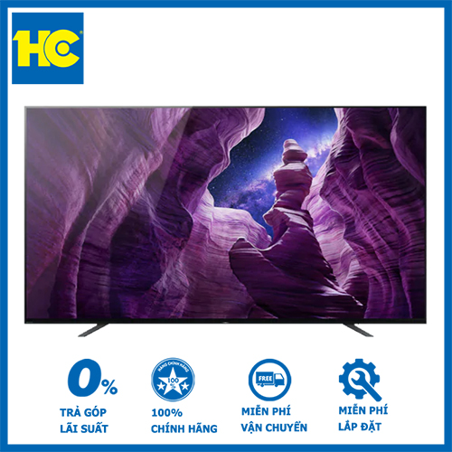 Smart tivi android oled sony 4k 65 inch kd-65a8h- bảo hành 2 năm - miễn phí vận chuyển & lắp đặt