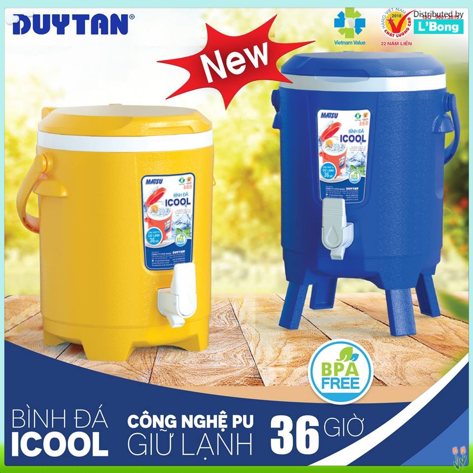 Thùng đá ICOOL Công nghệ PU giữ lạnh siêu lâu 8 lít