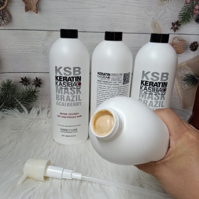 Hấp dầu tóc keratin kasibao ksb brazil 1000ml - ksb