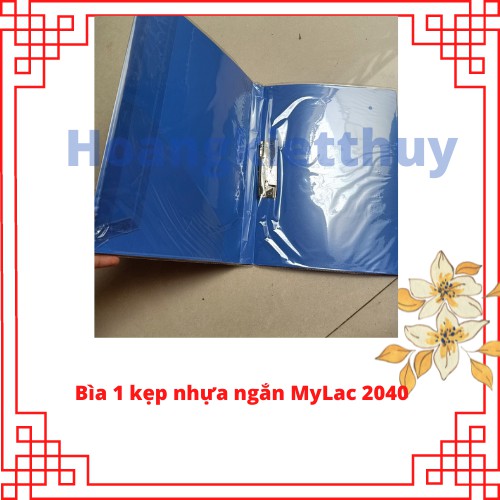 Bìa 1 kẹp nhựa ngắn MYLAC 20140