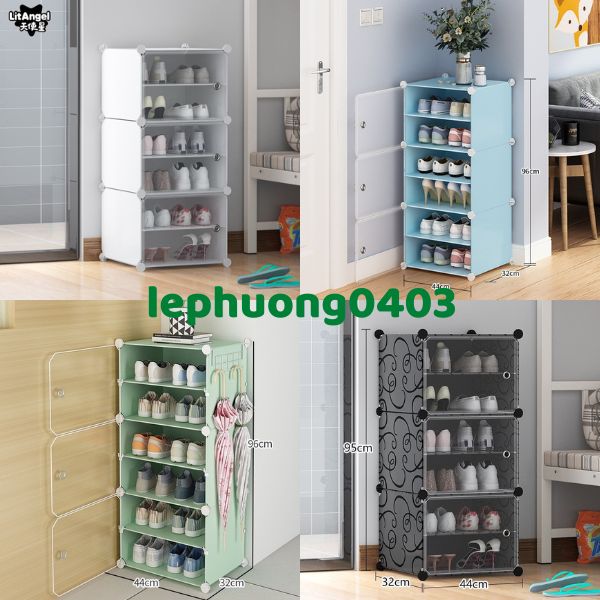 Tủ giày nhựa lắp ghép đa năng 6 ngăn